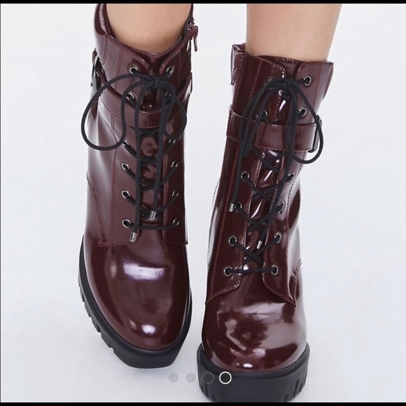 Burgundy Booties - Picture 2 of 4